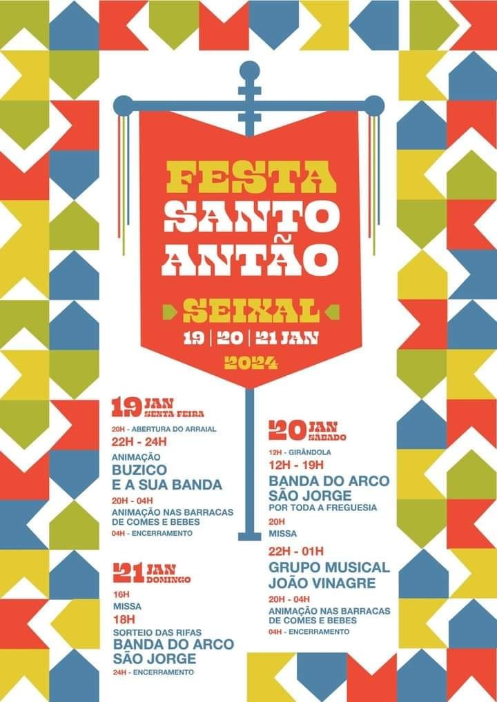 Cartaz Festa de Santo Antão 2024 - Seixal