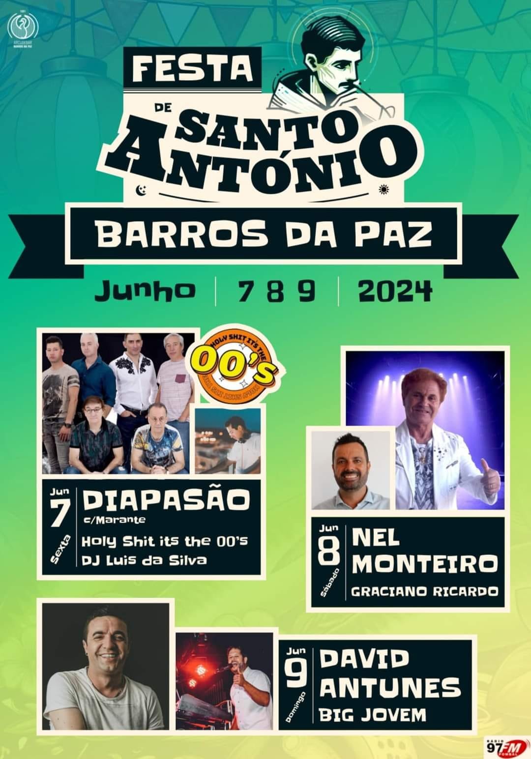 Cartaz Festa de Santo António 2024 - Barros da Paz