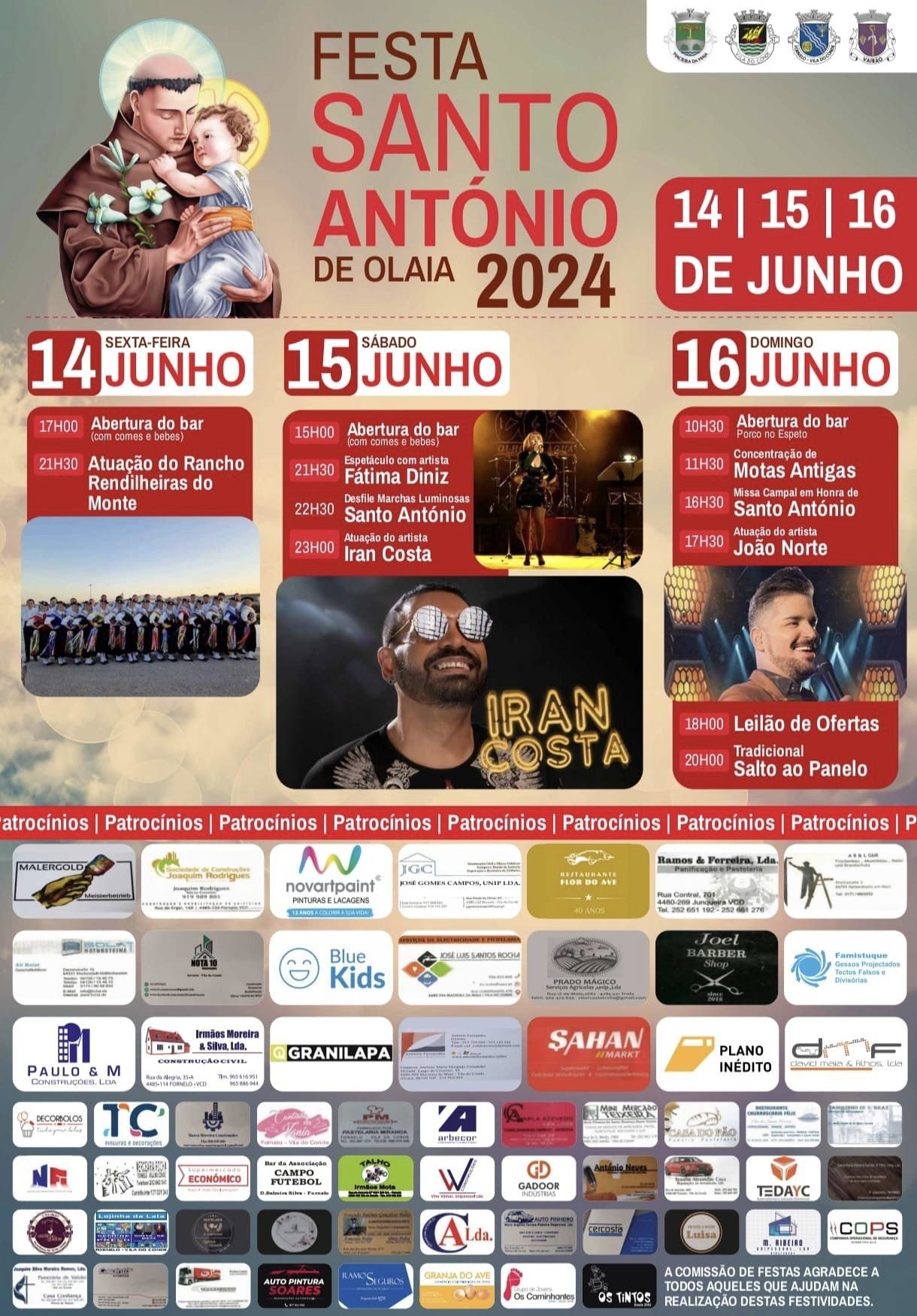 Cartaz Festa de Santo António 2024 - Olaia