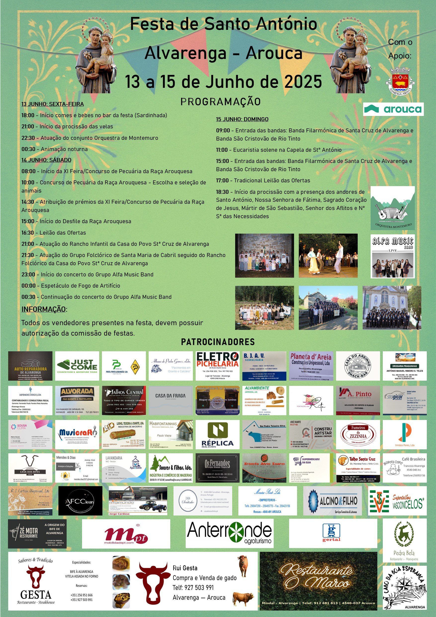 Cartaz Festa de Santo António 2025 - Arouca