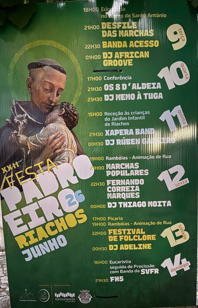 Cartaz Festa de Santo António 2026 - Riachos