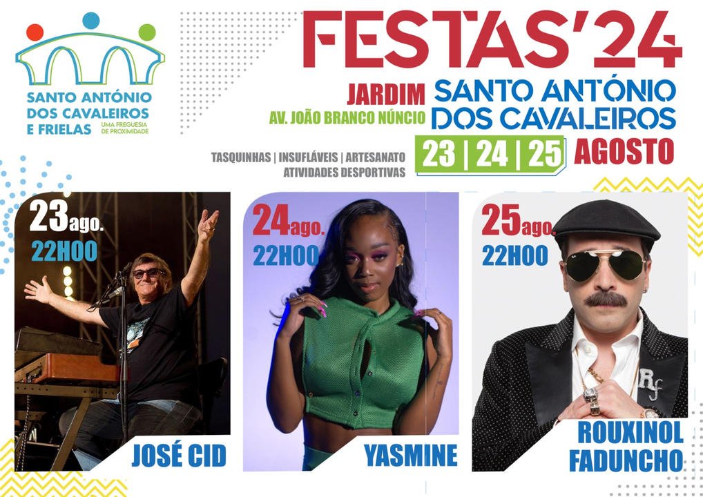Cartaz Festa de Santo António de Cavaleiros 2024 - Loures