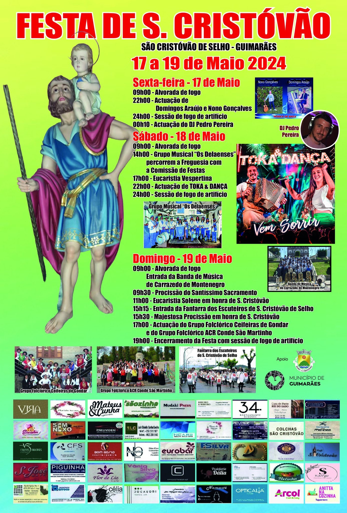Cartaz Festa de São Cristóvão 2024 - São Cristóvão de Selho