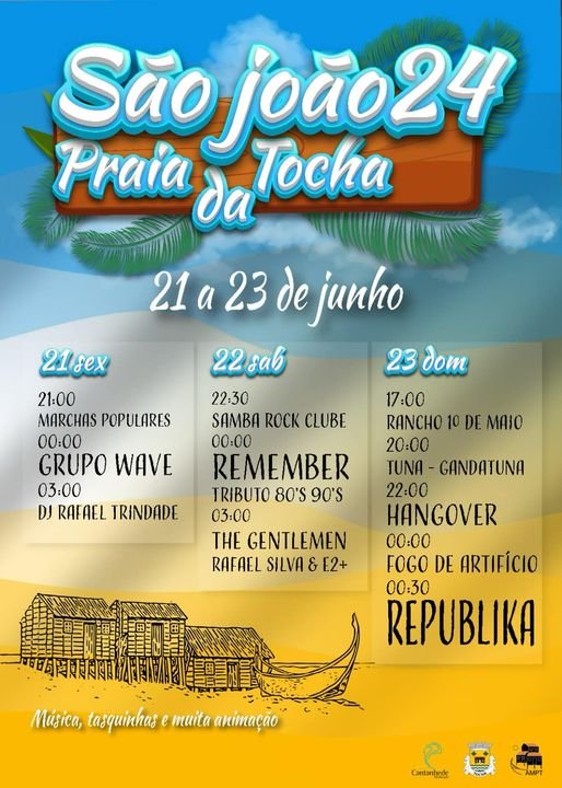 Cartaz Festa de São João 2024 - Praia da Tocha