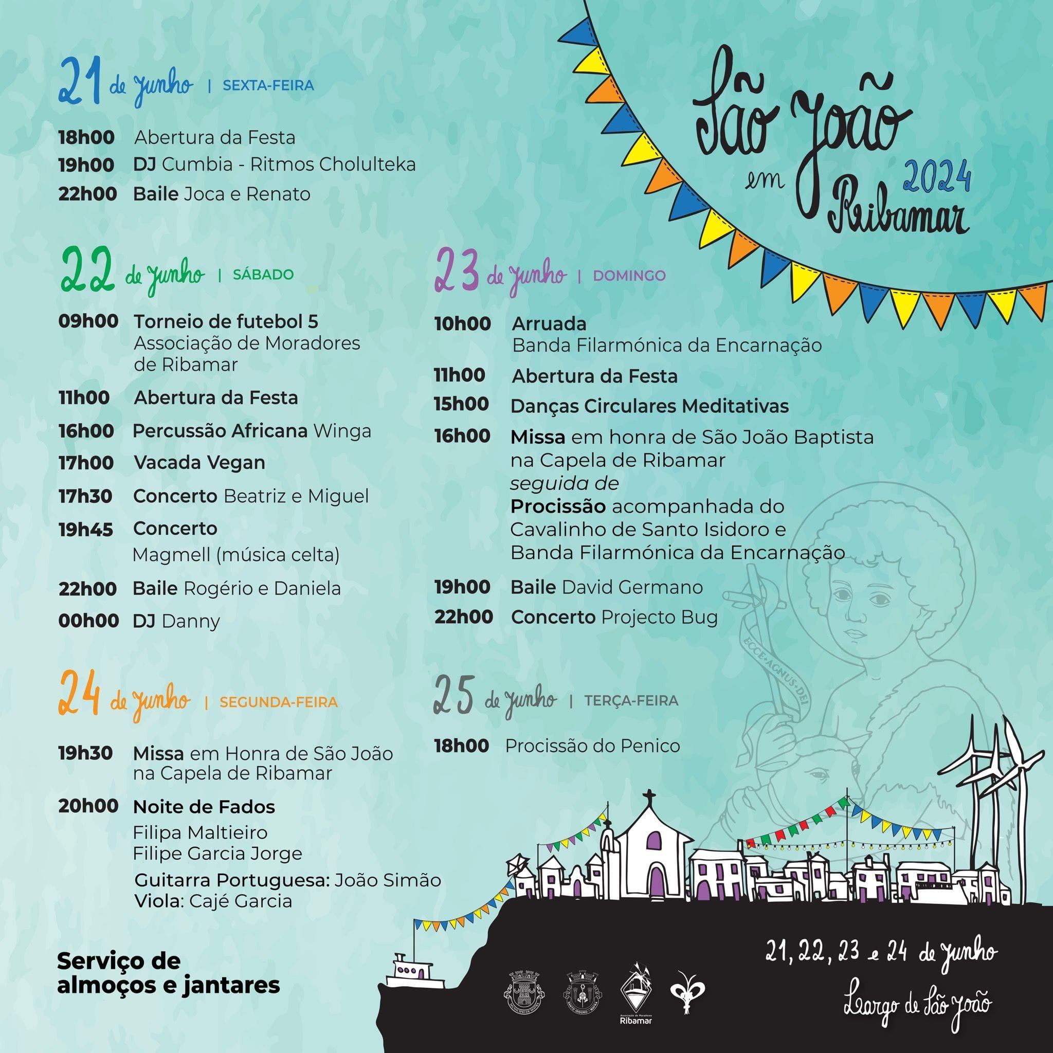 Cartaz Festa de São João 2024 - Ribamar