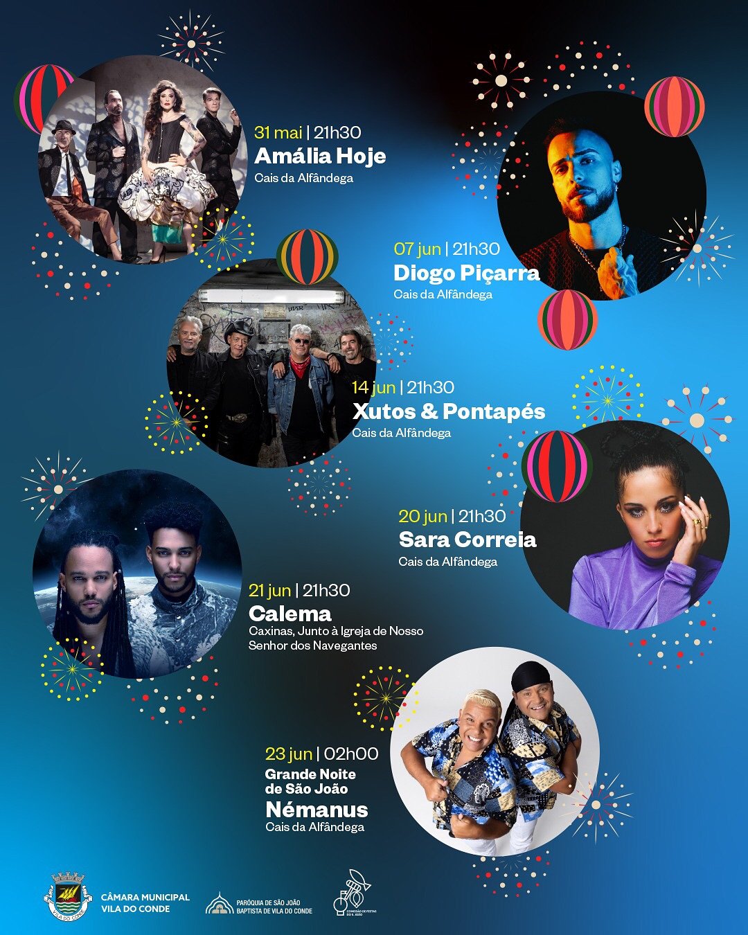 Cartaz Festa de São João 2025 - Vila do Conde