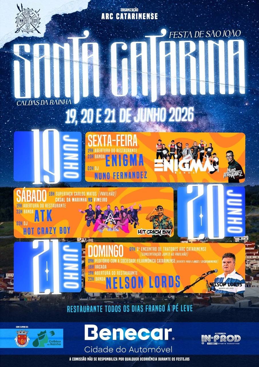 Cartaz Festa de São João 2026 - Caldas da Rainha