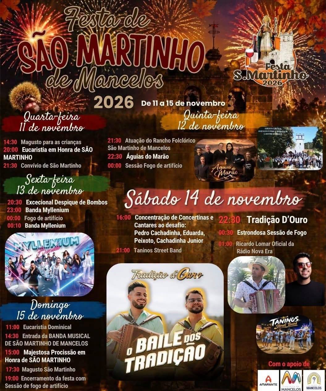 Cartaz Festa de São Martinho 2026 - Mancelos