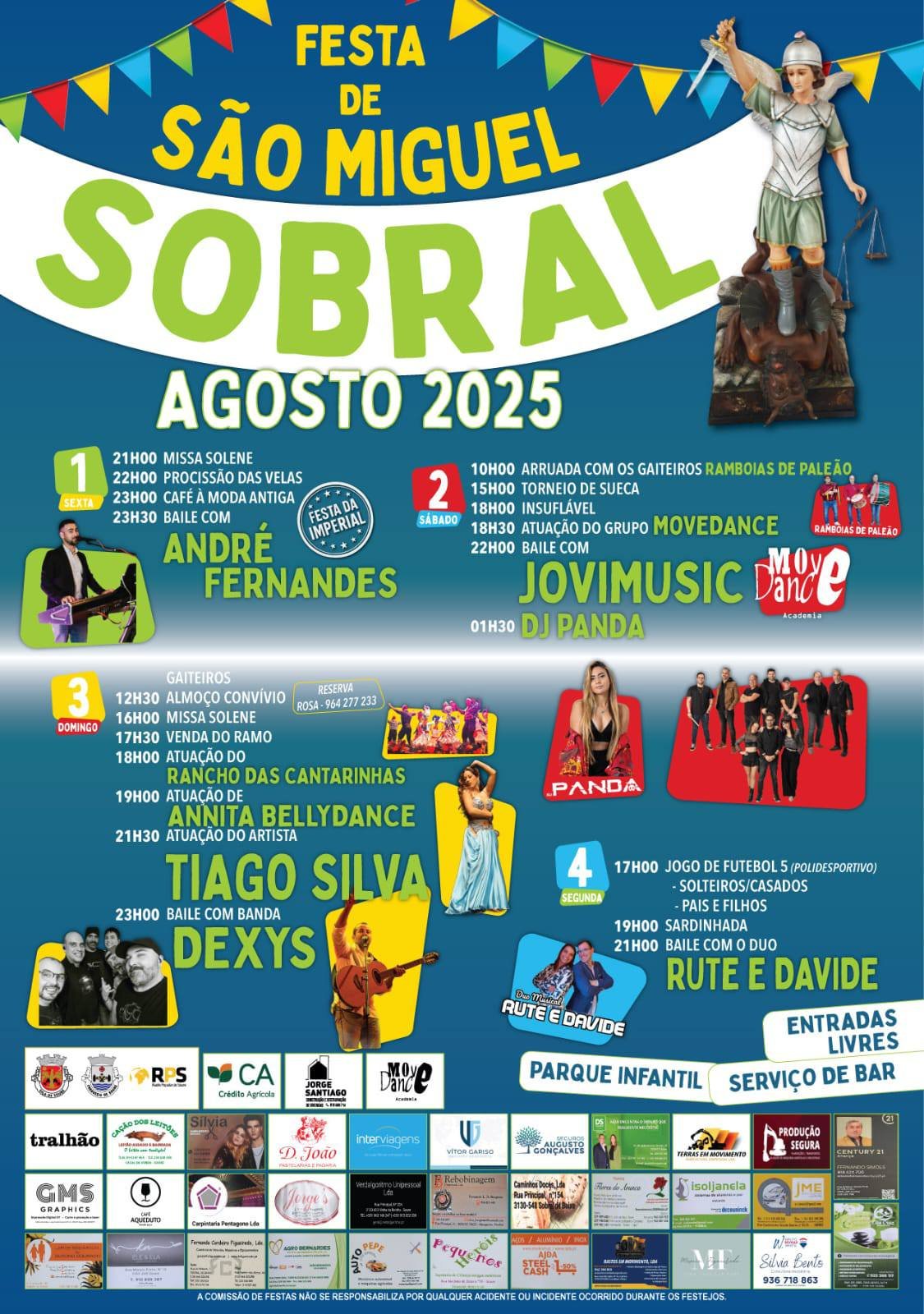Cartaz Festa de São Miguel 2025 - Sobral