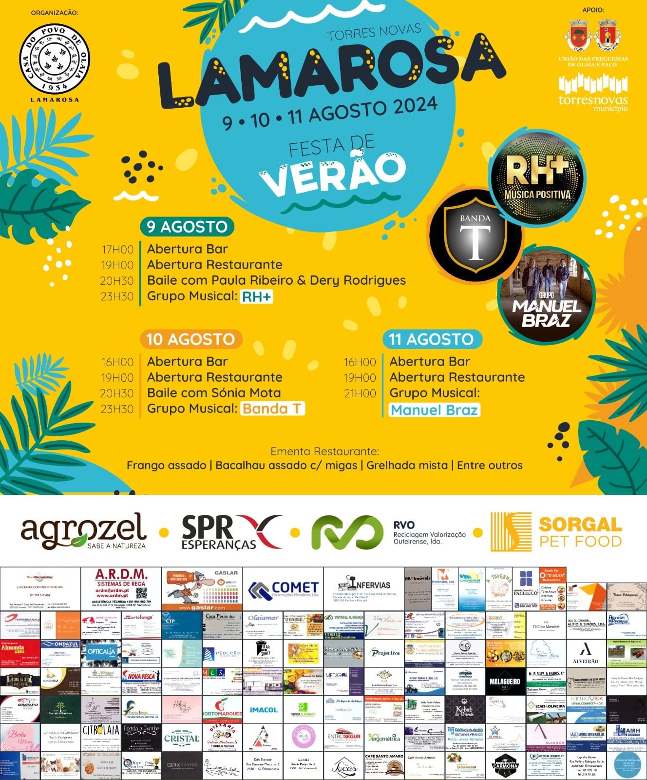 Cartaz Festa de Verão 2024 - Lamarosa
