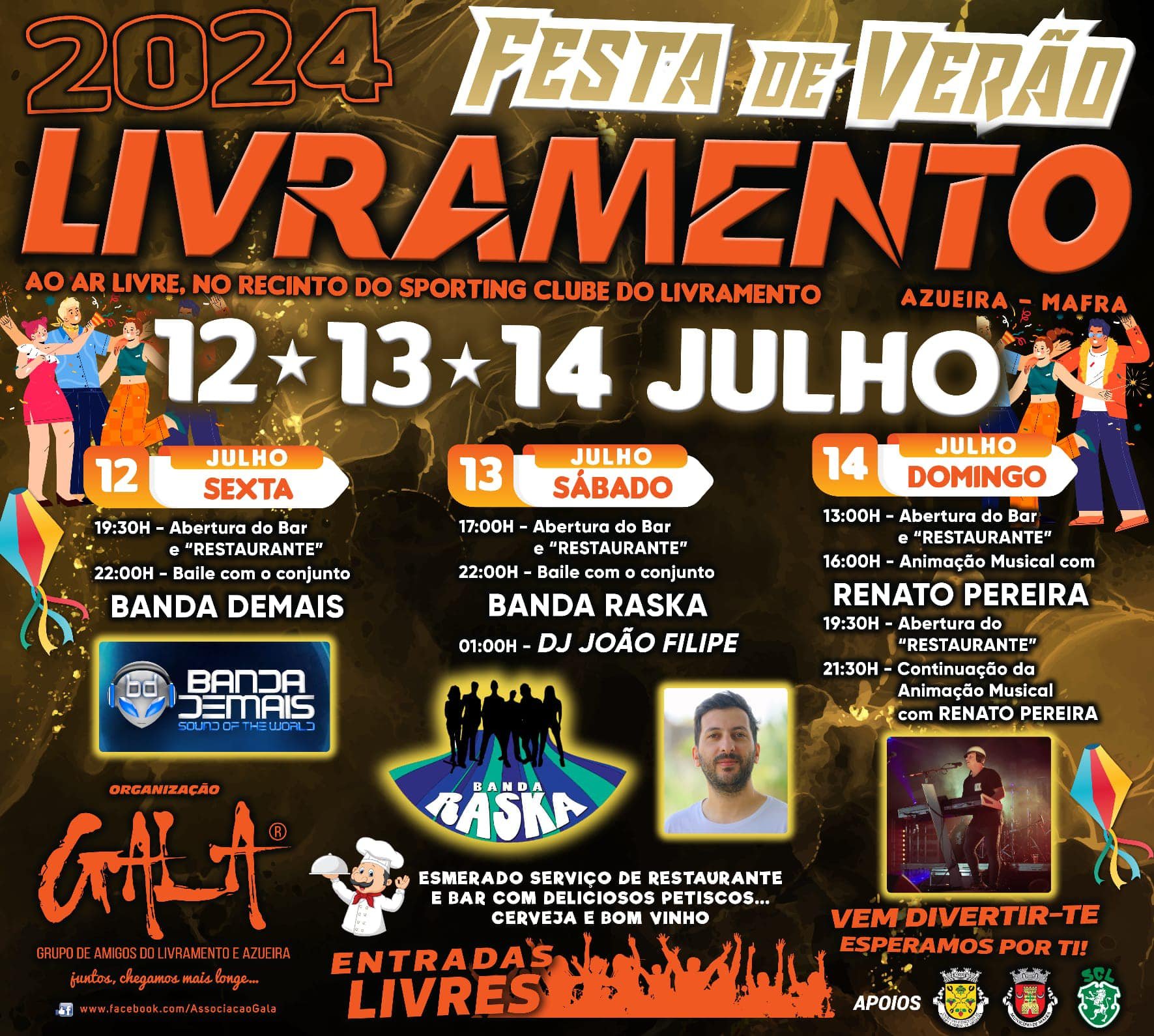 Cartaz Festa de Verão 2024 - Livramento