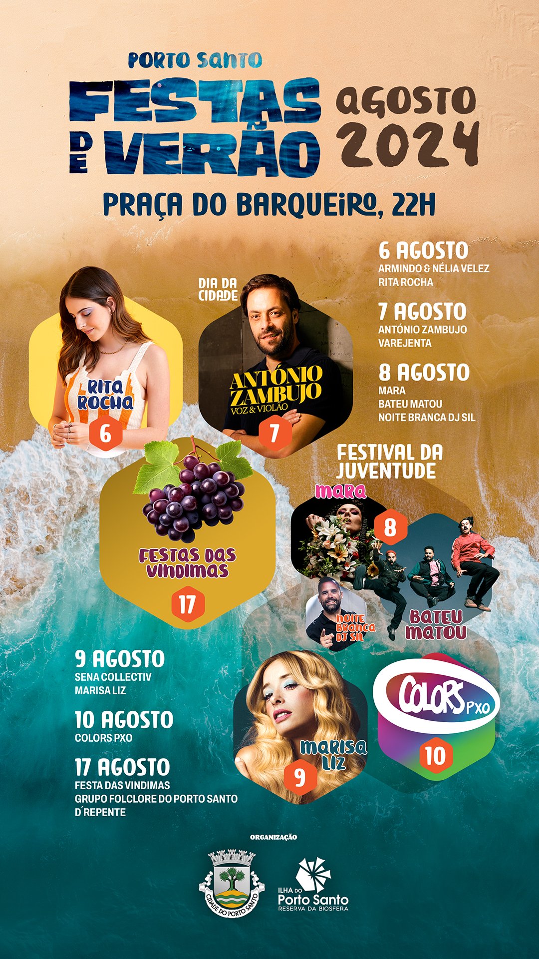 Cartaz Festa de Verão 2024 - Porto Santo