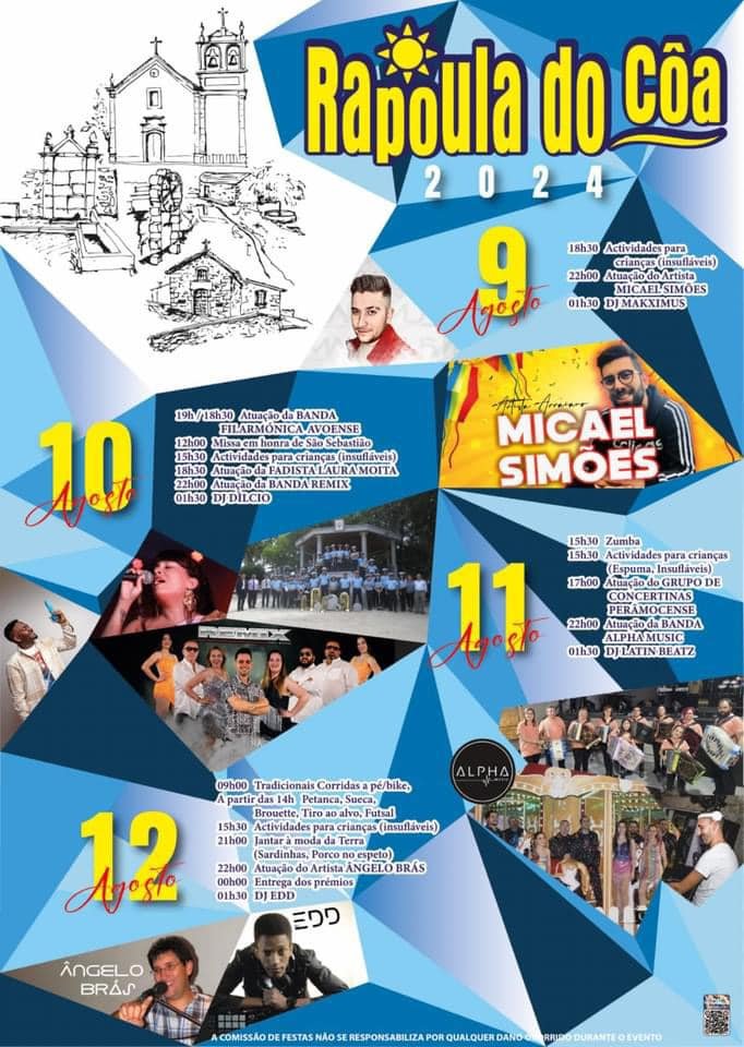 Cartaz Festa de Verão 2024 - Rapoula do Côa