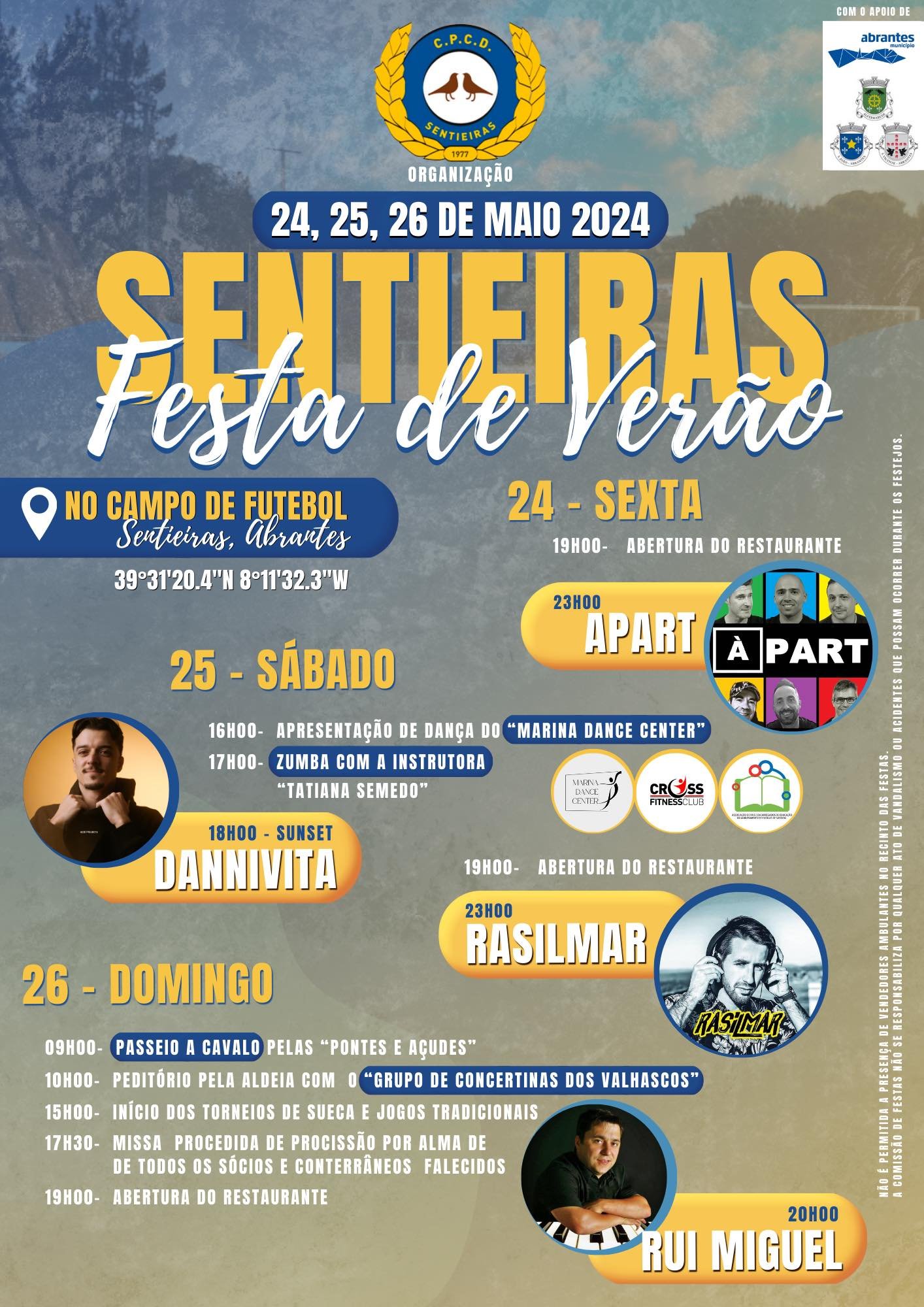 Cartaz Festa de Verão 2024 - Sentieiras