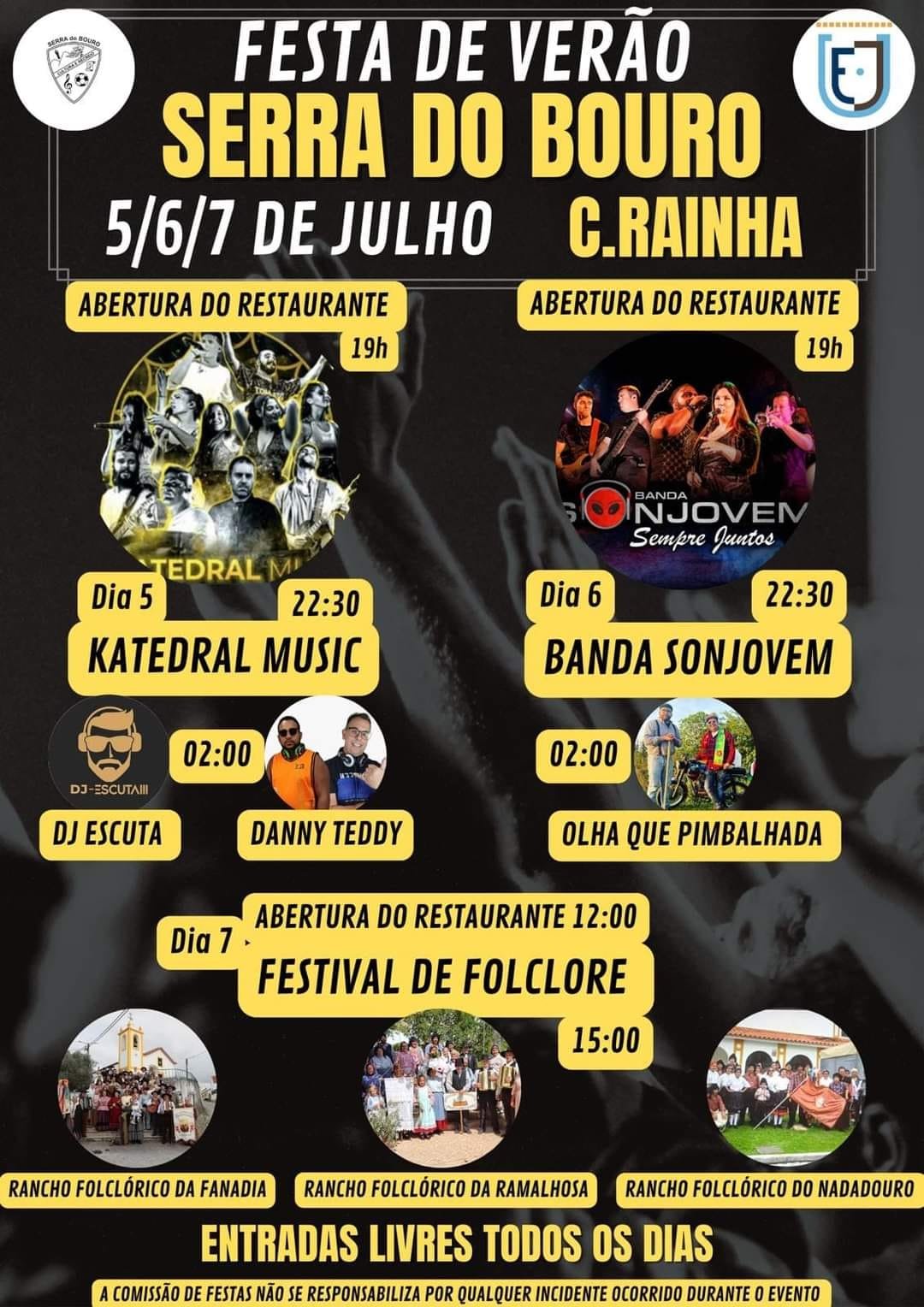 Cartaz Festa de Verão 2024 - Serra do Bouro