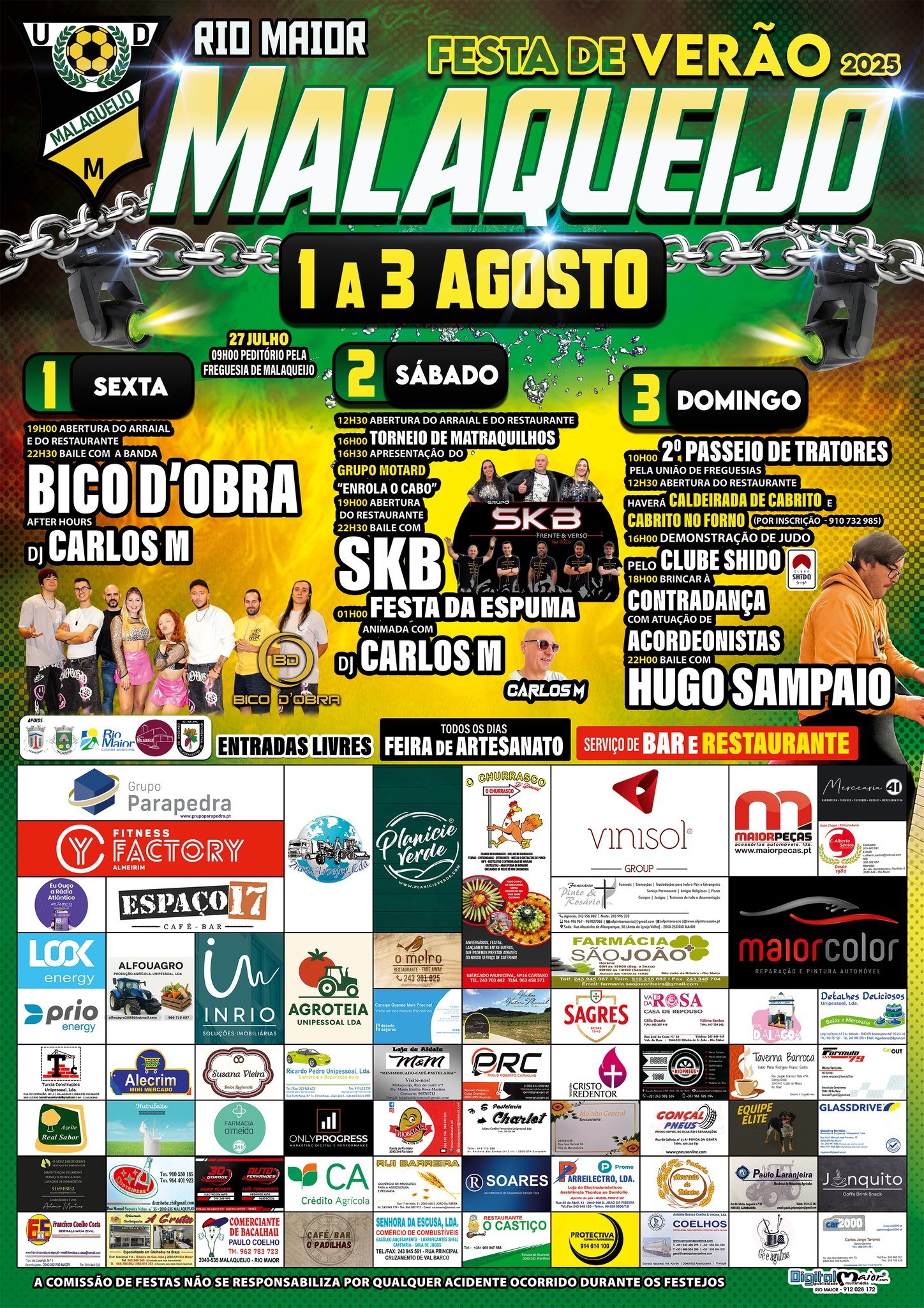 Cartaz Festa de Verão 2025 - Malaqueijo