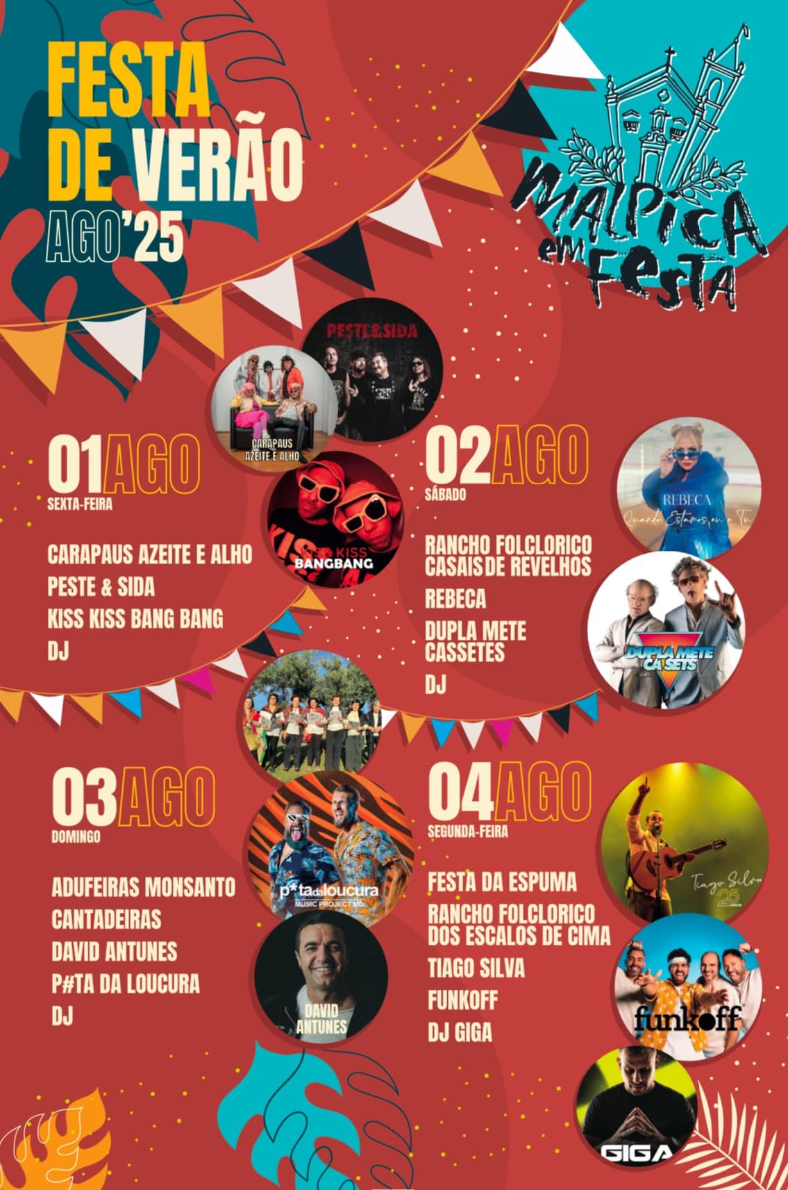 Cartaz Festa de Verão 2025 - Malpica