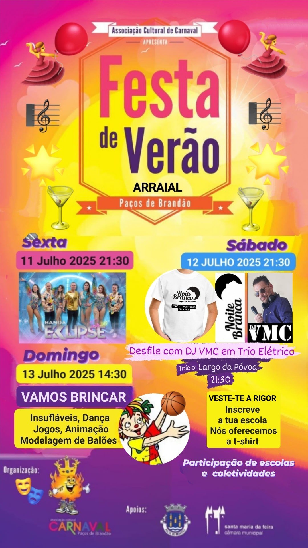 Cartaz Festa de Verão 2025 - Santa Maria da Feira