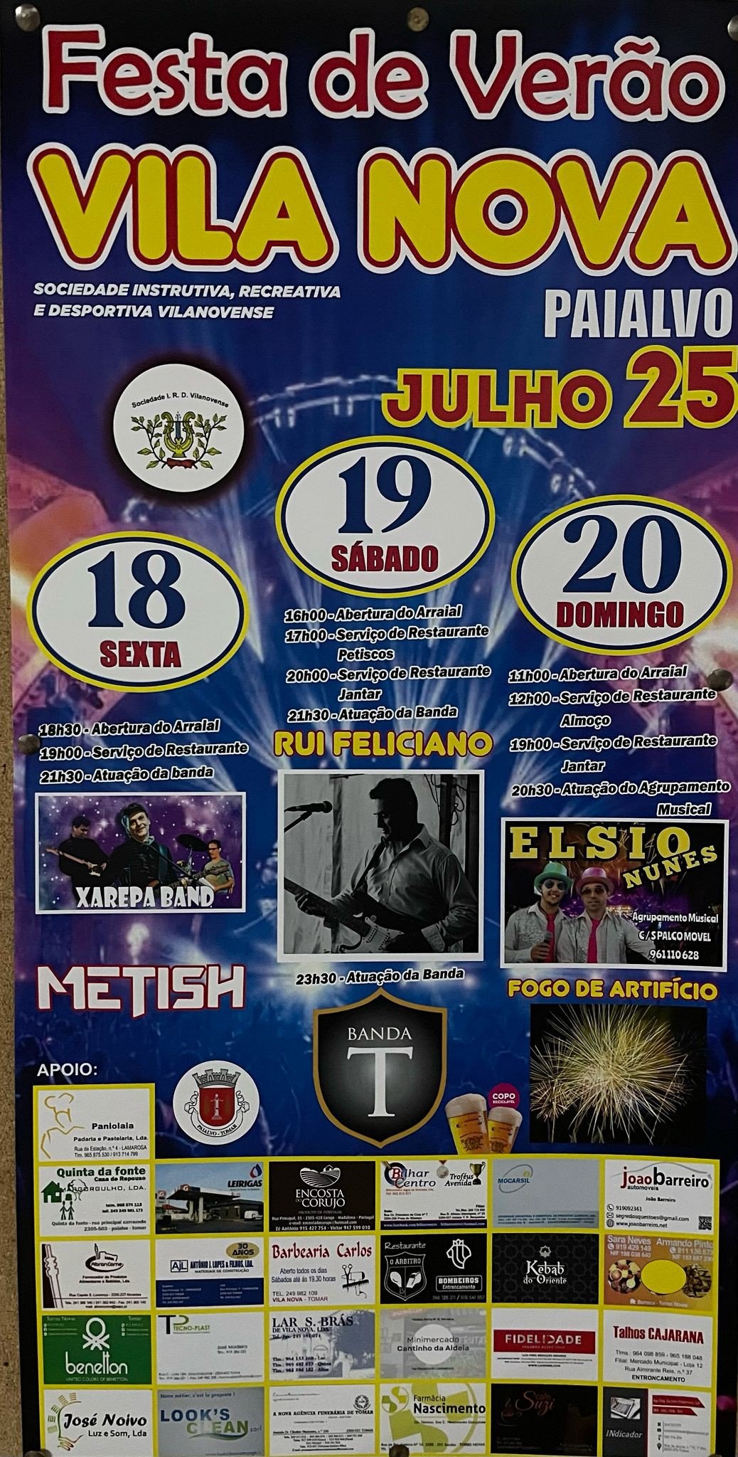 Cartaz Festa de Verão 2025 - Vila Nova