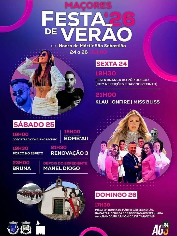 Cartaz Festa de Verão 2026 - Maçores