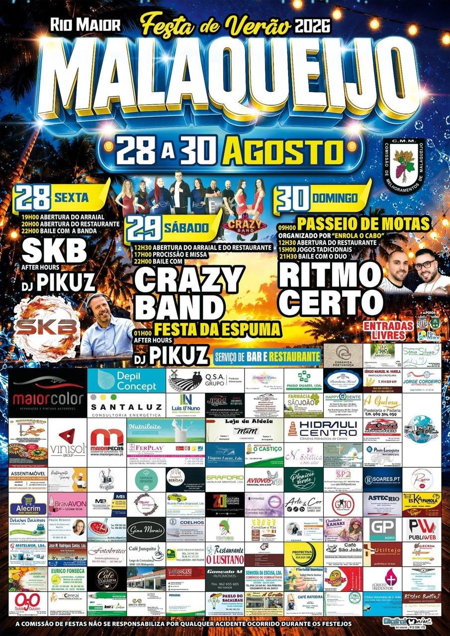 Cartaz Festa de Verão 2026 - Malaqueijo