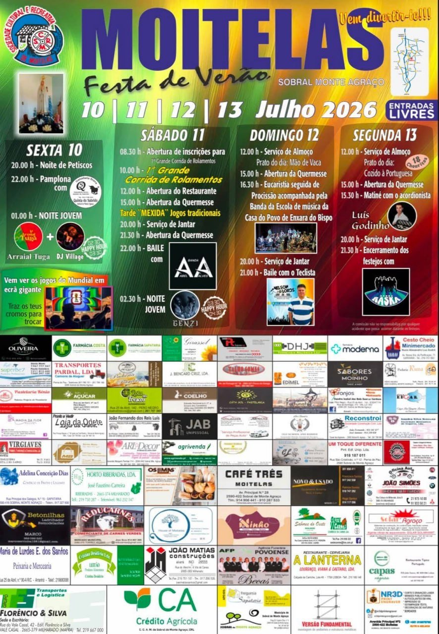 Cartaz Festa de Verão 2026 - Moitelas