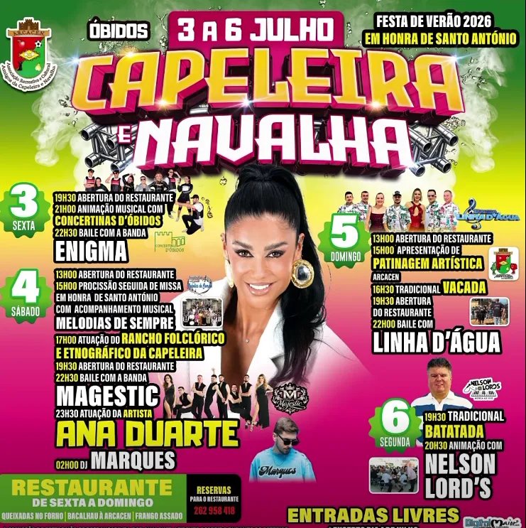 Cartaz Festa de Verão 2026 - Óbidos