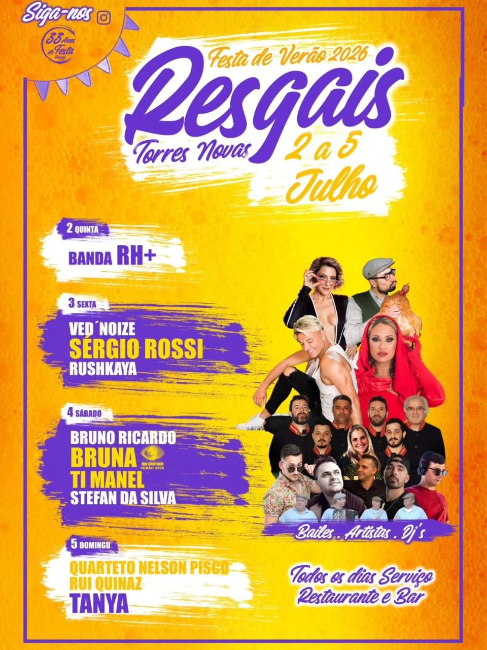 Cartaz Festa de Verão 2026 - Resgais