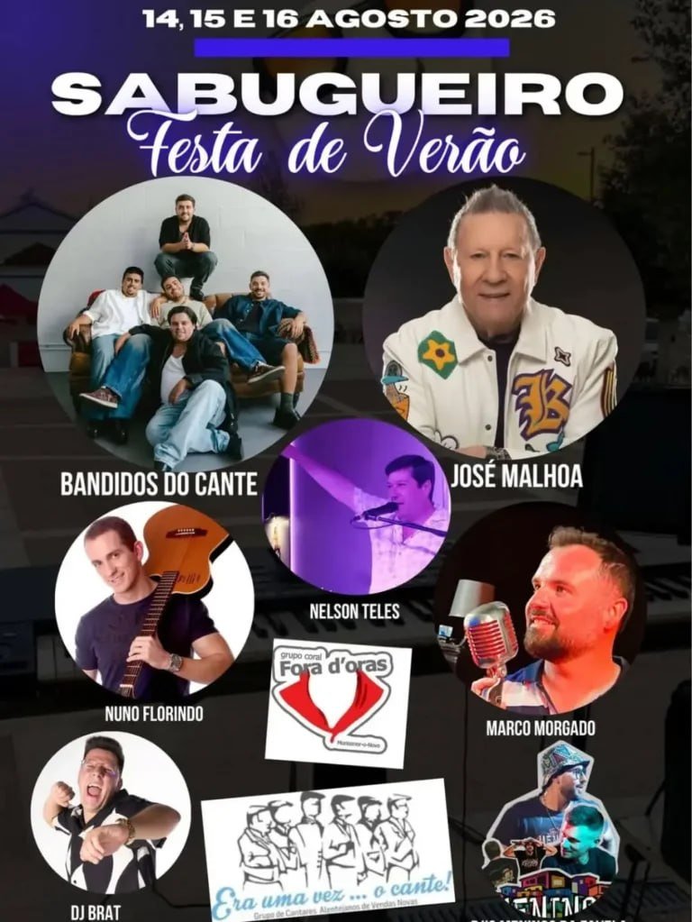 Cartaz Festa de Verão 2026 - Sabugueiro