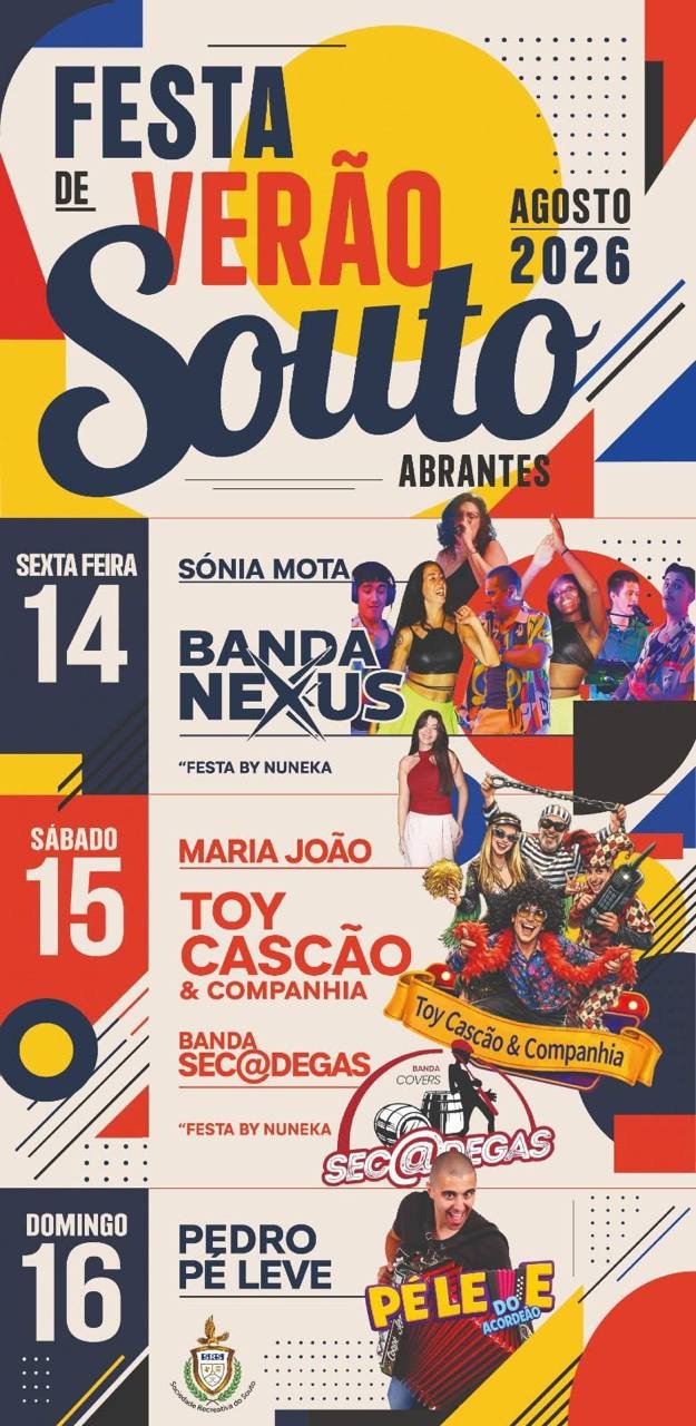 Cartaz Festa de Verão 2026 - Souto