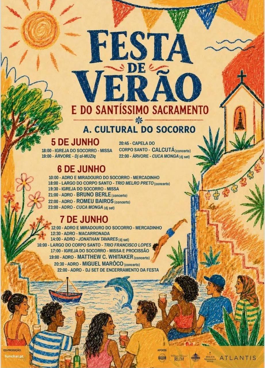Cartaz Festa de Verão e do Santíssimo Sacramento 2026 - Funchal