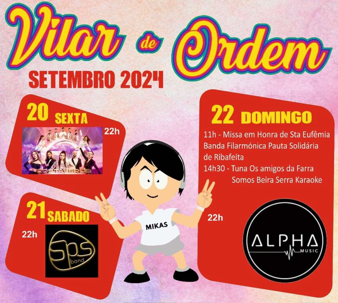 Cartaz Festa de Vilar de Ordem 2024 - Viseu