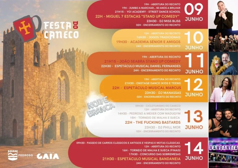 Cartaz Festa do Caneco 2026 - Pedroso