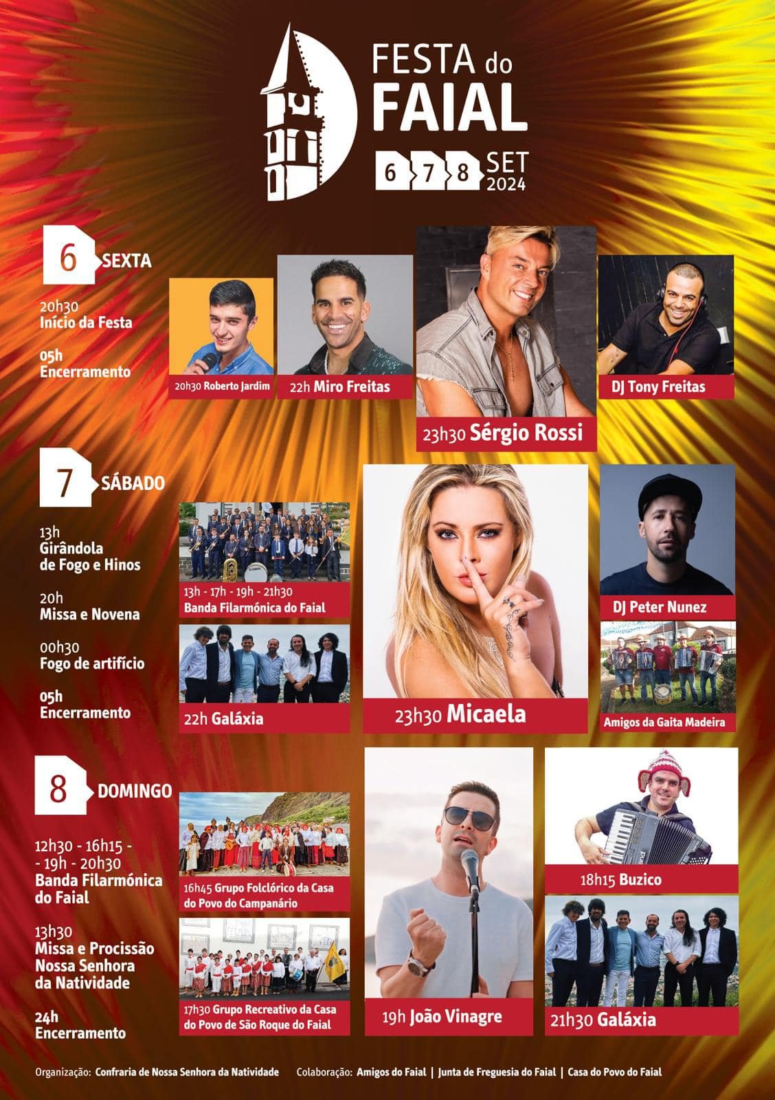 Cartaz Festa do Faial 2024 - Santana