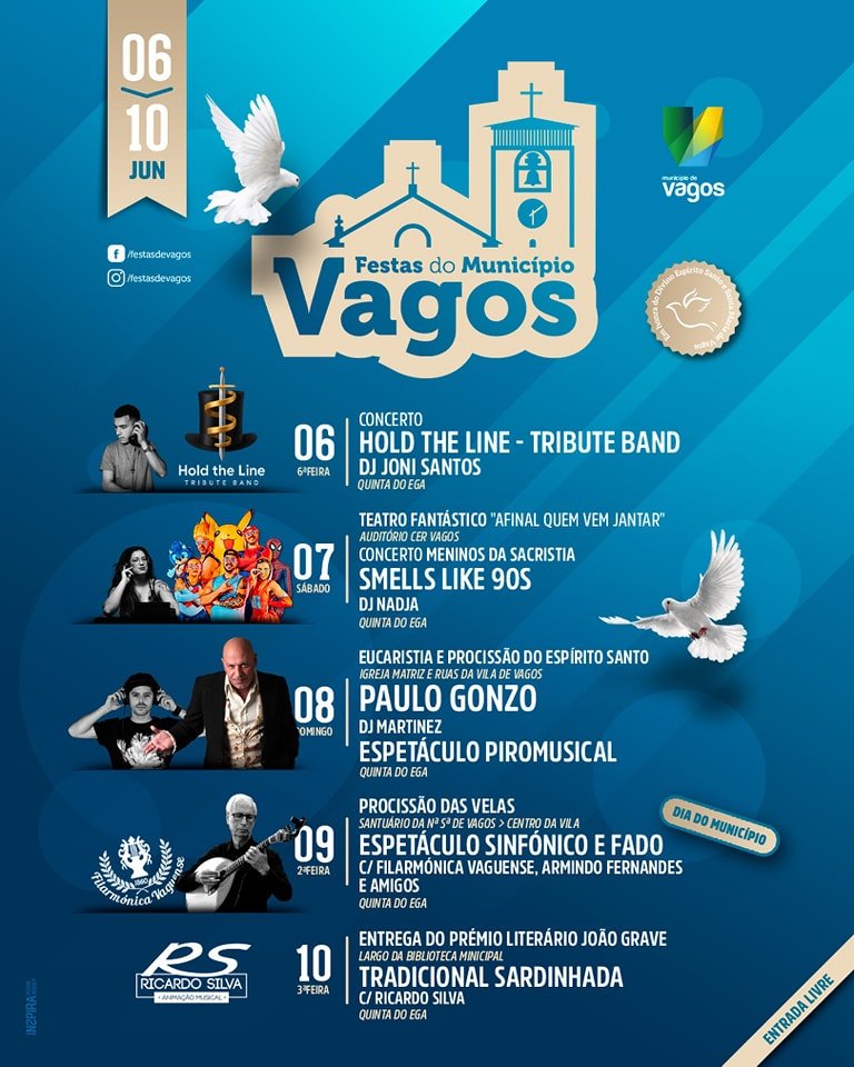 Cartaz Festa do Município 2025 - Vagos