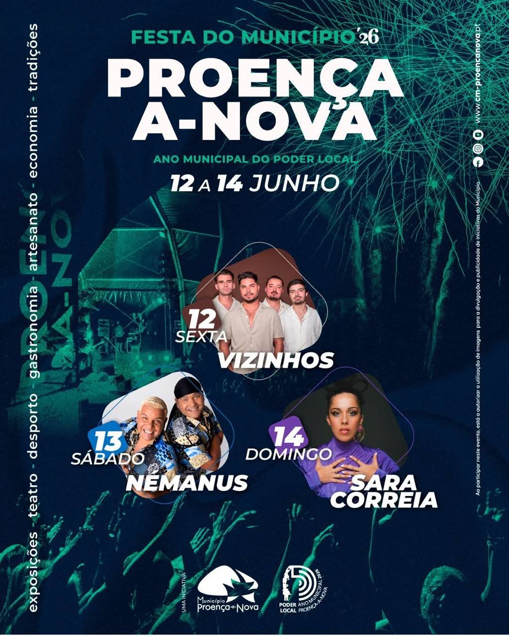 Cartaz Festa do Município 2026 - Proença-a-Nova