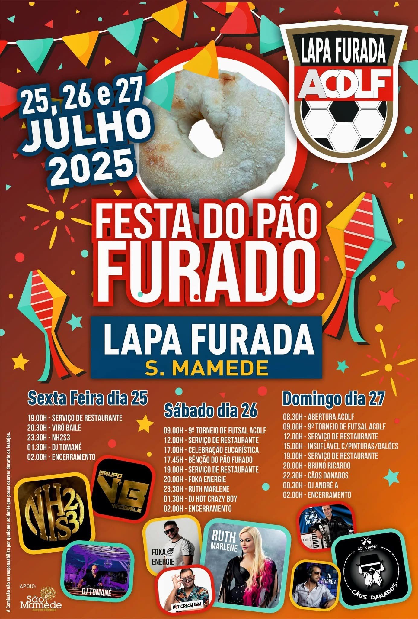 Cartaz Festa do Pão Furado 2025 - São Mamede
