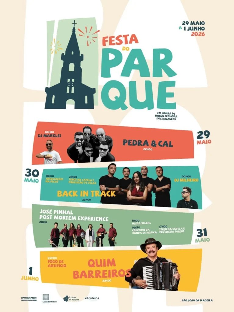 Cartaz Festa do Parque 2026 - São João da Madeira