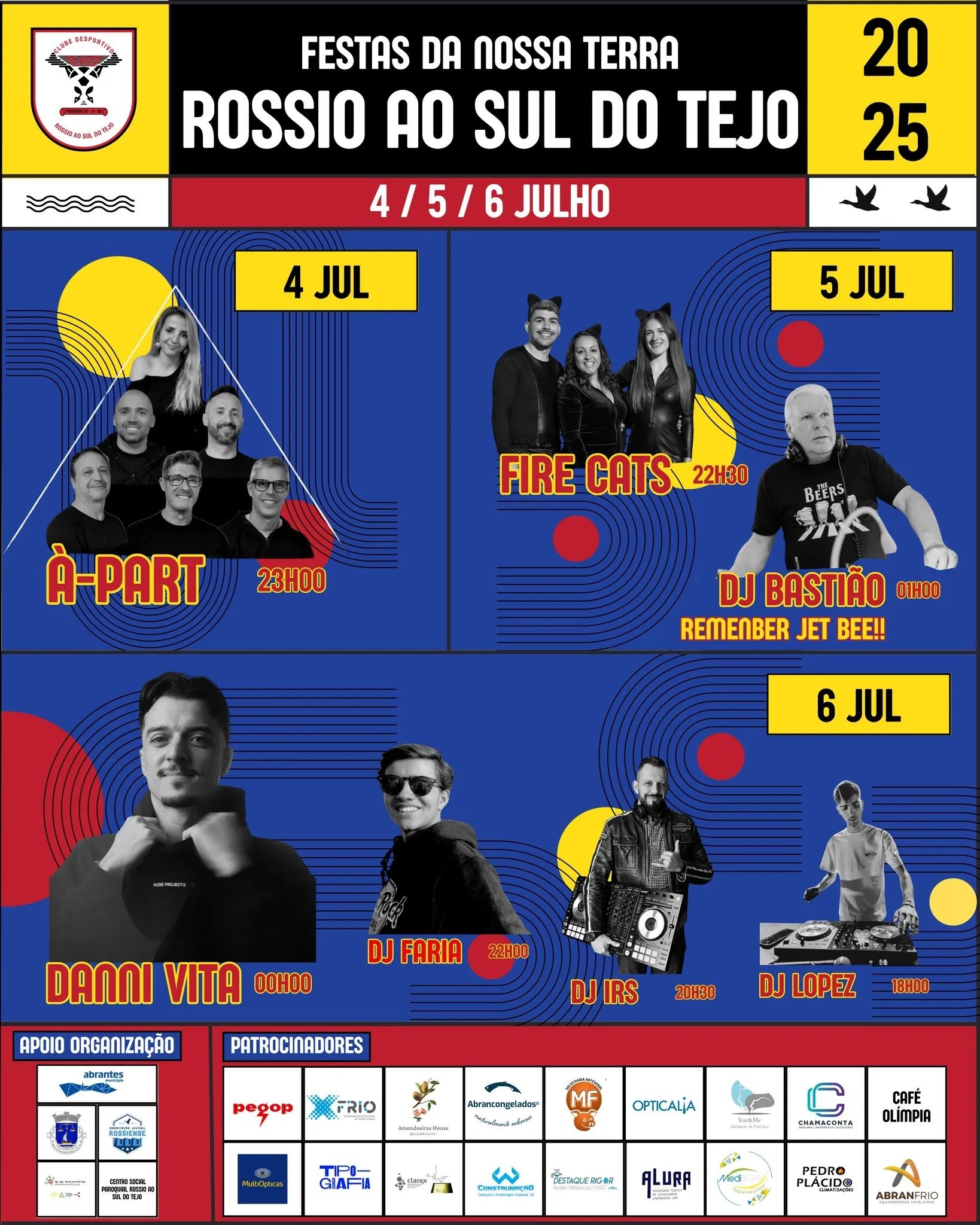 Cartaz Festa do Rossio ao Sul do Tejo 2025 - Abrantes