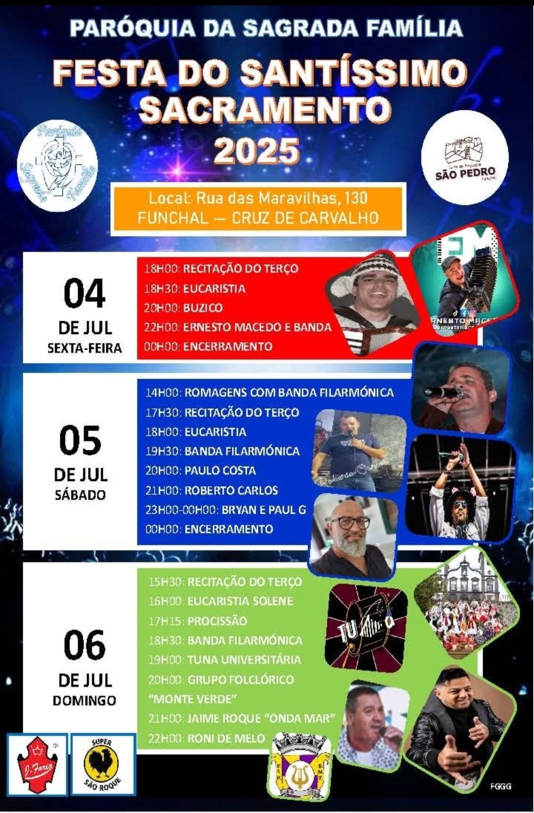 Cartaz Festa do Santíssimo Sacramento 2025 - Funchal