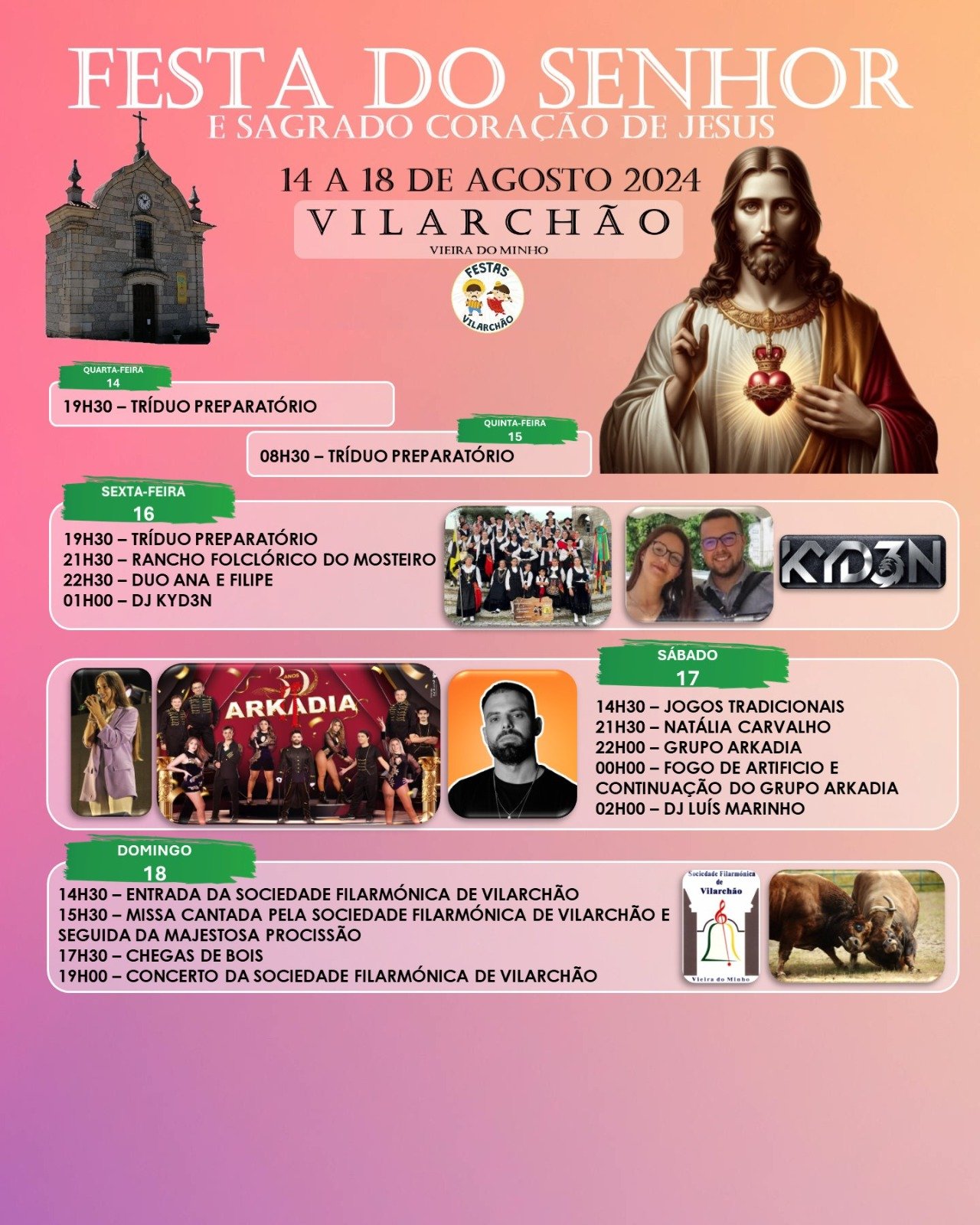 Cartaz Festa do Senhor 2024 - Vilar do Chão