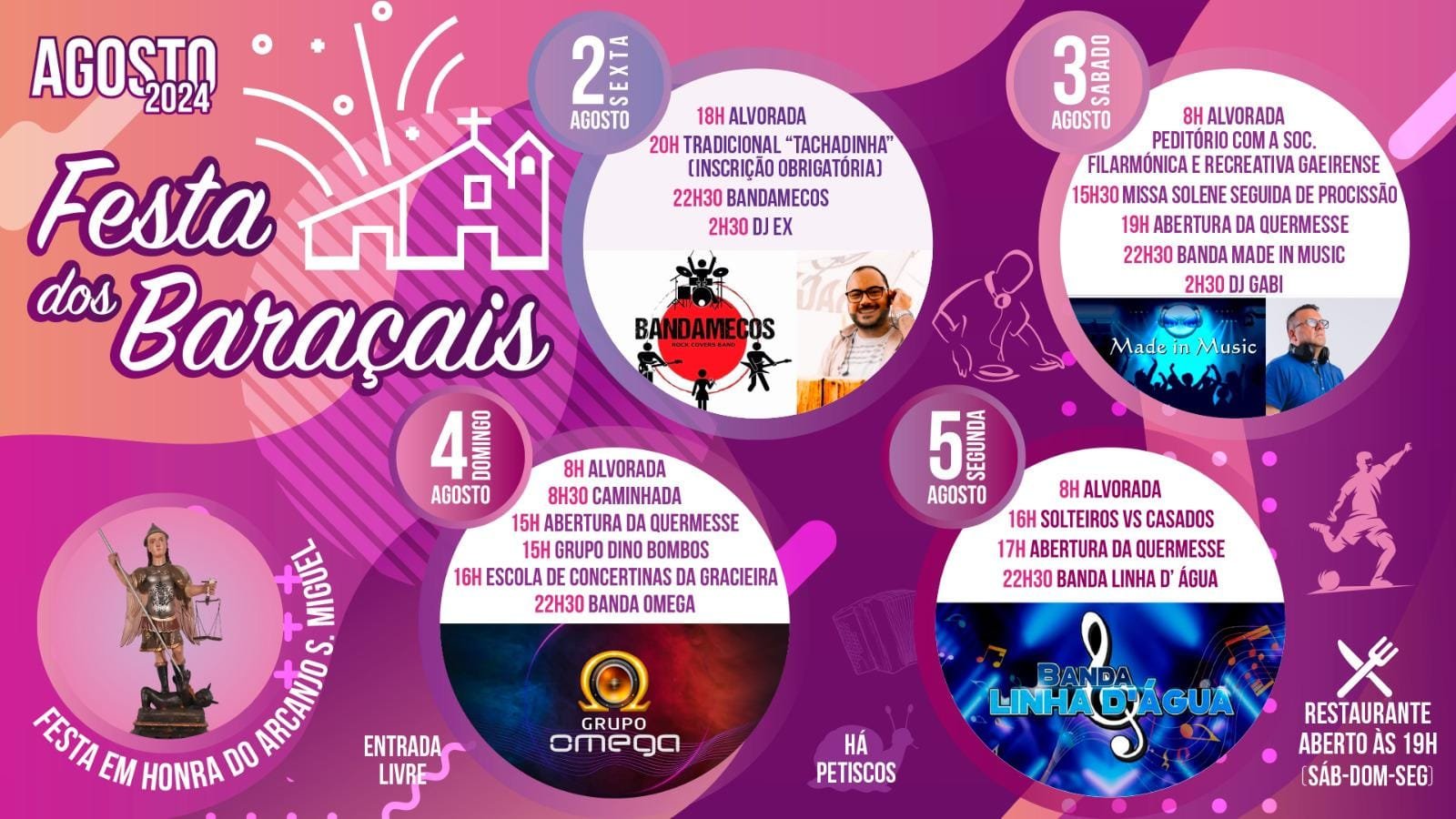 Cartaz Festa dos Baraçais 2024 - Bombarral