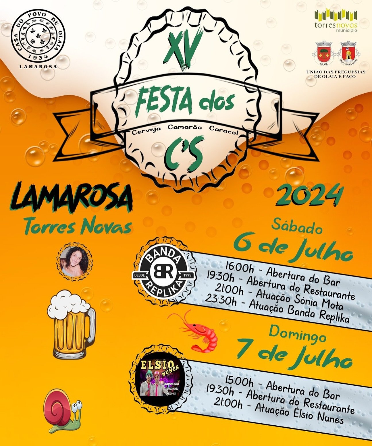 Cartaz Festa dos C's 2024 - Lamarosa