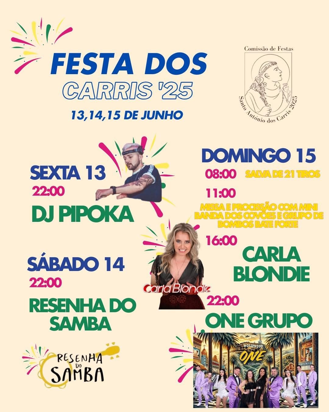 Cartaz Festa dos Carris 2025 - Oiã
