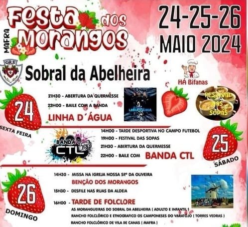 Cartaz Festa dos Morangos 2024 - Mafra