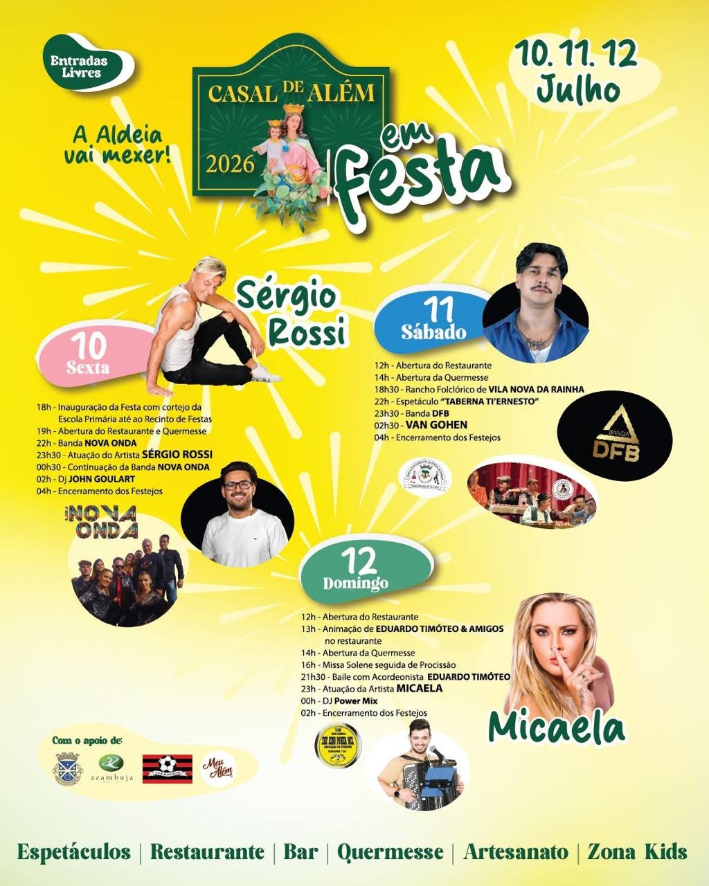 Cartaz Festa em Casal de Além 2026 - Azambuja