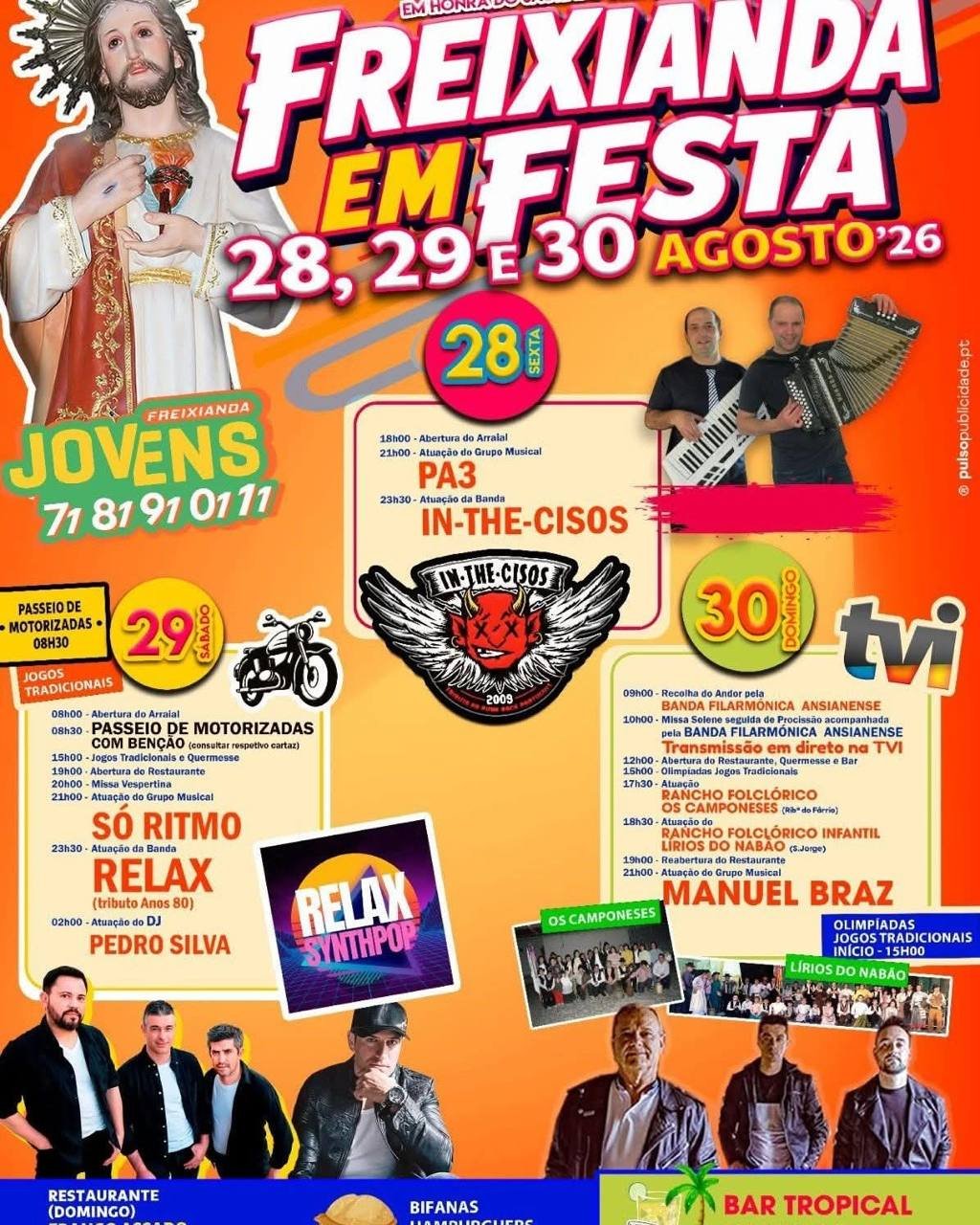 Cartaz Festa em honra de Jesus 2026 - Freixianda