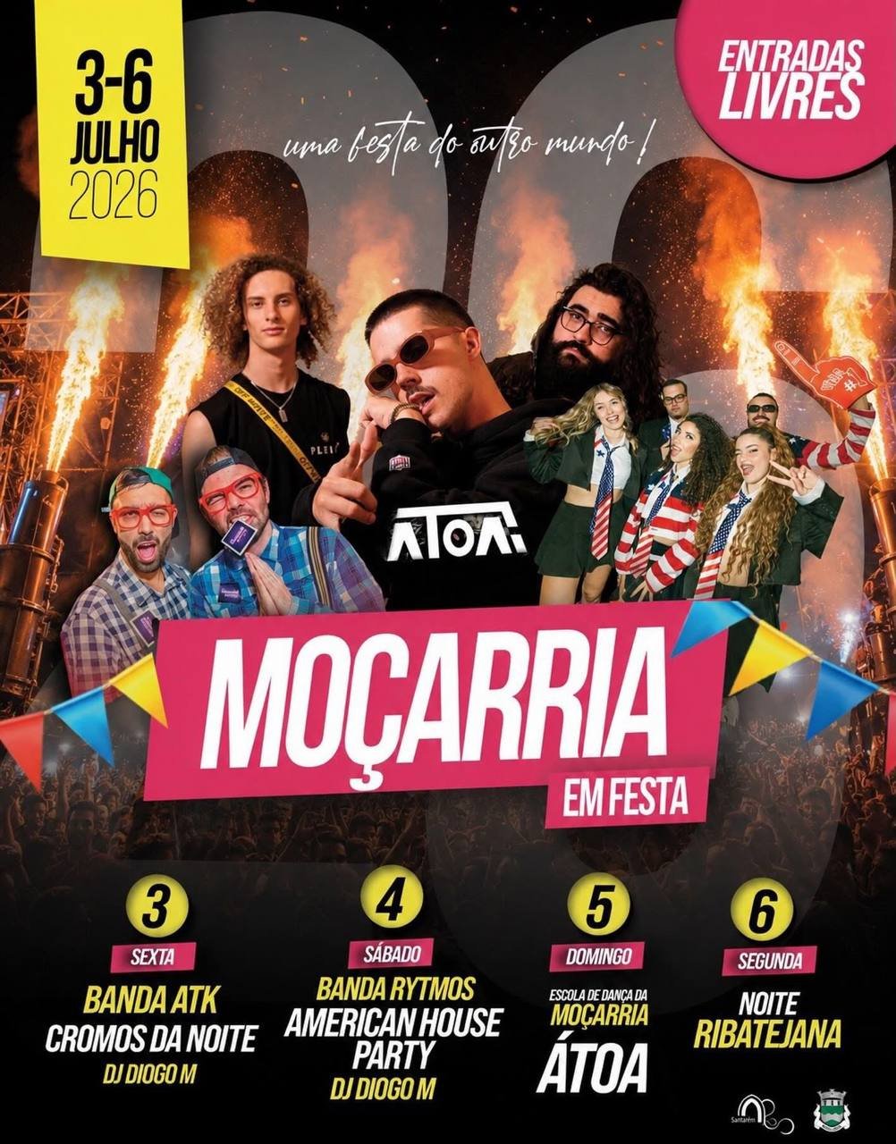 Cartaz Festa em honra de Moçarria 2026 - Moçarria