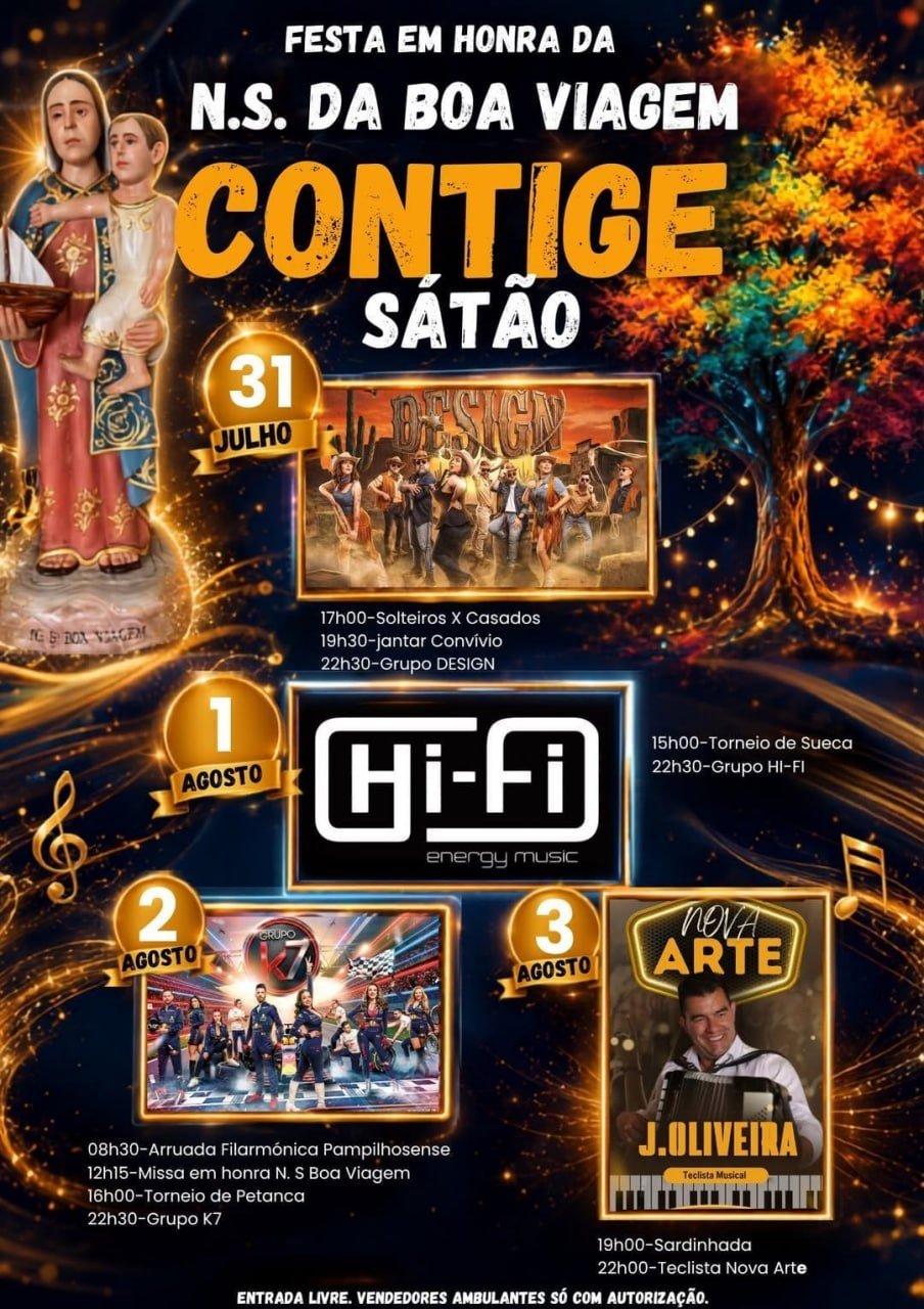 Cartaz Festa em honra de N.S. da Boa Viagem 2026 - Contige