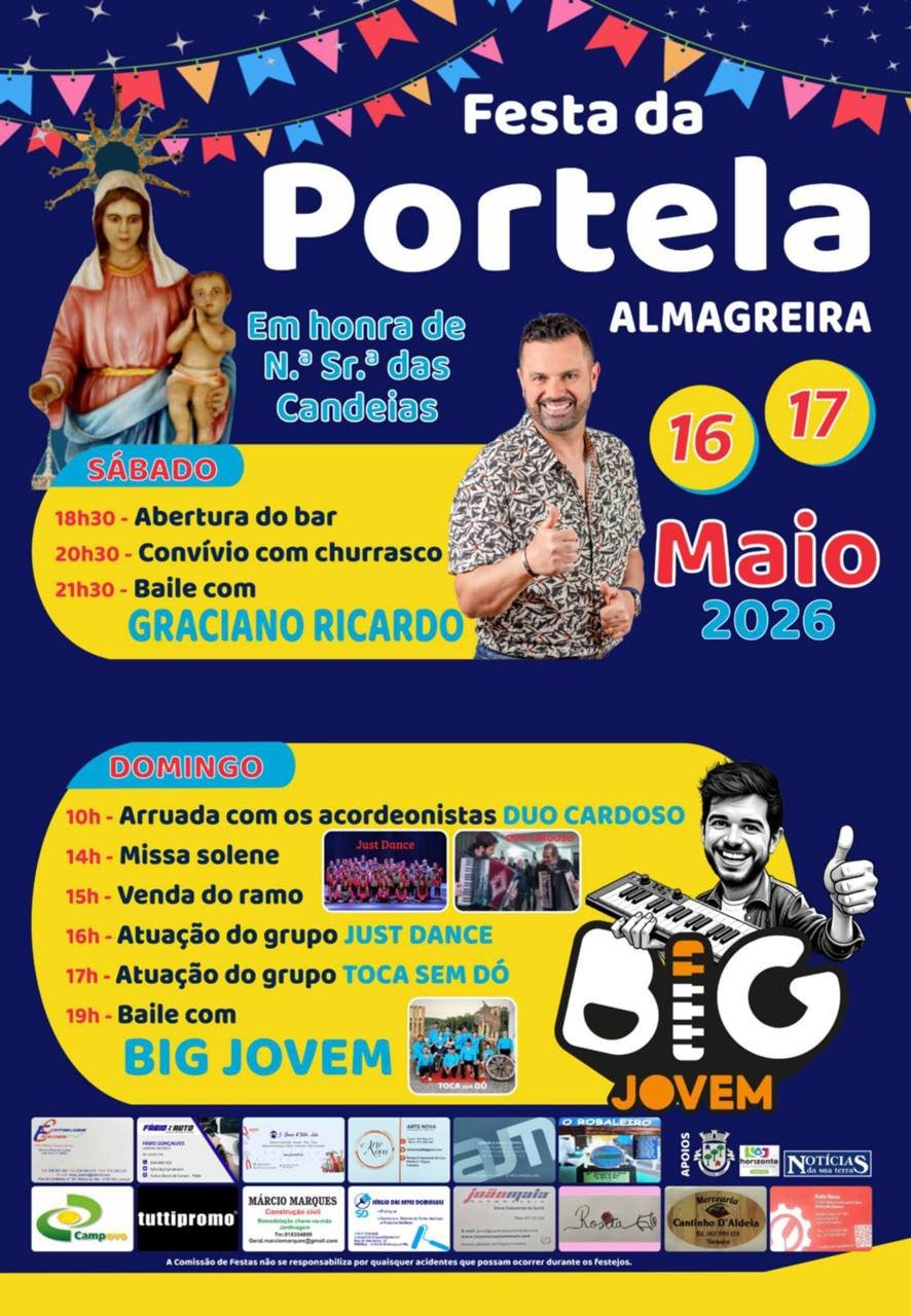 Cartaz Festa em honra de N.ª Sr.ª das Candeias 2026 - Almagreira